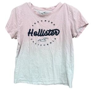Hollister Southern‎ California Pink Ombre Graphic T-Shirt Womens XS